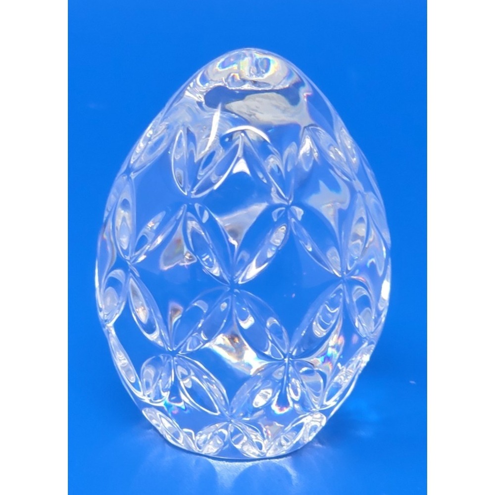 Waterford Crystal Small Egg Clear Hand Cooler Paperweight PB197